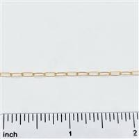 Rose Gold Filled Chain - Drawn Cable Chain 2mm x 5mm
