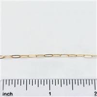 Rose Gold Filled Chain - Drawn Cable Chain 2mm x 5mm Flat