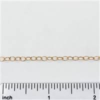 Rose Gold Filled Chain - Oval Cable Chain 3.0mm