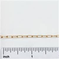 Rose Gold Filled Chain - Drawn Cable Chain 2.4mm x 6mm