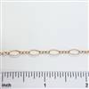 Rose Gold Filled Chain - Oval Flat Long & Short Chain Flat