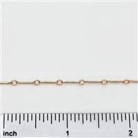 Rose Gold Filled Chain - Bar Chain 0.3 Inch