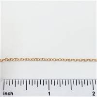 Rose Gold Filled Chain - Cable Chain 2mm Textured
