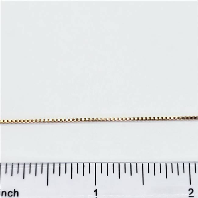 Rose Gold Filled Chain - Box Chain 1mm