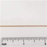 Rose Gold Filled Chain - Curb Chain 1.3mm x 1.5mm