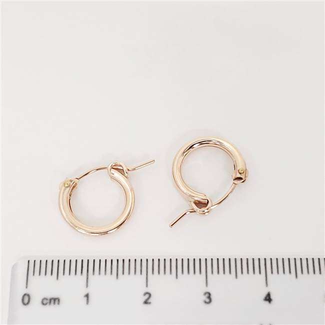 Rose Gold Filled Hoop - Euro 2.3mm x 13mm