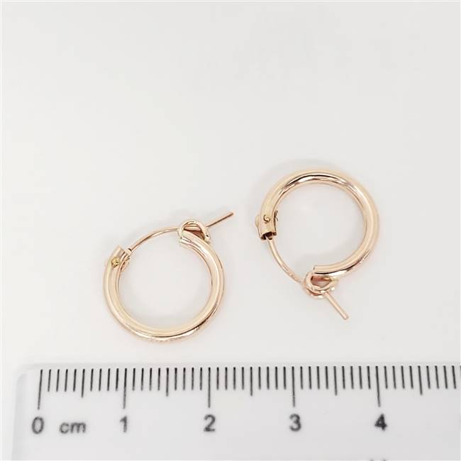 Rose Gold Filled Hoop - Euro 2.3mm x 15mm