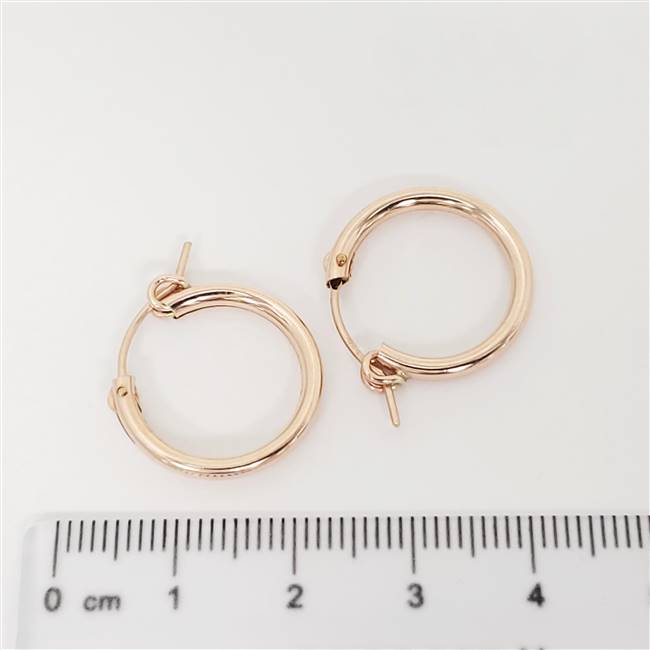 Rose Gold Filled Hoop - Euro 2.3mm x 18mm