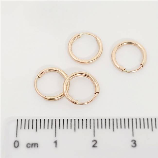 Rose Gold Filled Hoop - Endless 1.2mm x 9mm