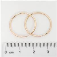 Rose Gold Filled Hoop - Endless 1.2mm x 20mm