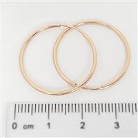 Rose Gold Filled Hoop - Endless 1.2mm x 24mm