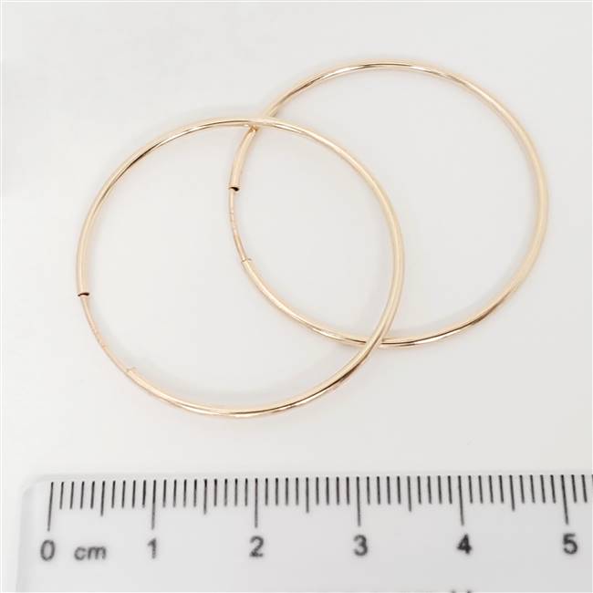 Rose Gold Filled Hoop - Endless 1.2mm x 35mm