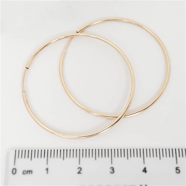 Rose Gold Filled Hoop - Endless 1.2mm x 40mm