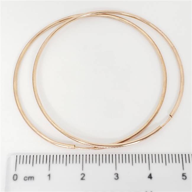 Rose Gold Filled Hoop - Endless 1.2mm x 50mm