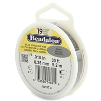 19 Strand .010" Beadalon Beading Wire 30 Foot Spool 