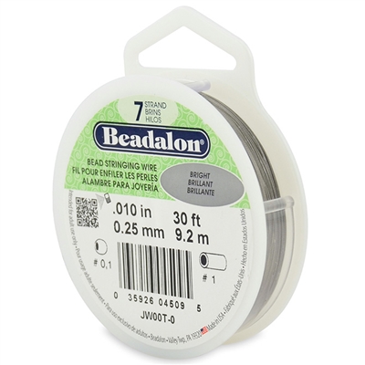 7 Strand .010" Beadalon Beading Wire 30 Foot Spool 