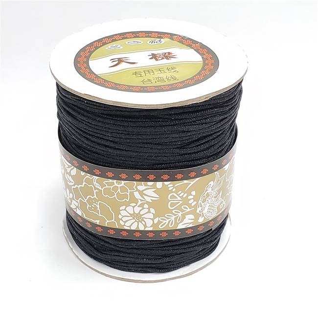 Macrame Cord. 1.5mm Black