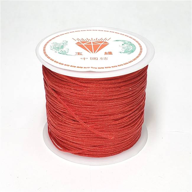 Macrame Cord. 0.8mm Red