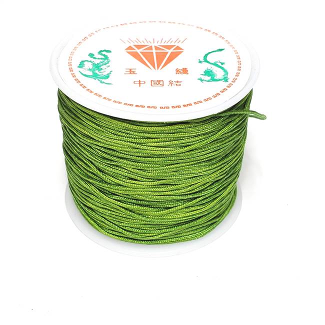 Macrame Cord. 0.8mm Green