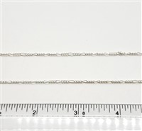 Sterling Silver Chain -  Figaro Chain 1.8mm