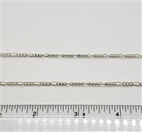 Sterling Silver Chain -  Figaro Chain 2.6mm