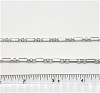 Sterling Silver Chain -  Long & Short Chain 4mm