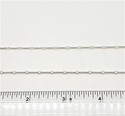 Sterling Silver Chain -  Bar Chain 0.3 Inch
