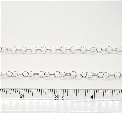 Sterling Silver Chain -  Cable Chain 3.5mm Round