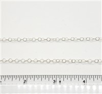 Sterling Silver Chain -  Cable Chain 3.5mm Twist