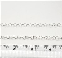 Sterling Silver Chain -  Cable Chain 5.0mm Round