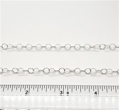 Sterling Silver Chain -  Cable Chain 5.0mm Round