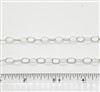 Sterling Silver Chain -  Oval Cable Chain 8mm x 6mm