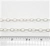 Sterling Silver Chain -  Oval Cable Chain 8mm x 6mm Twisted