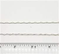 Sterling Silver Chain -  Scallop Chain 7.6mm