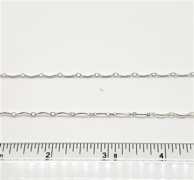 Sterling Silver Chain -  Scallop Chain 7.6mm