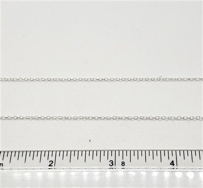 Sterling Silver Chain -  Cable Chain 1.3mm Round   (Heavy).
