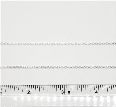 Sterling Silver Chain -  Chain Cable Chain 1.5mm Round