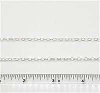 Sterling Silver Chain -  Cable Chain 3mm Round