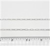 Sterling Silver Chain -  Drawn Cable Chain 2.4mm x 6mm