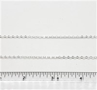 Sterling Silver Chain -  Dapped Cable