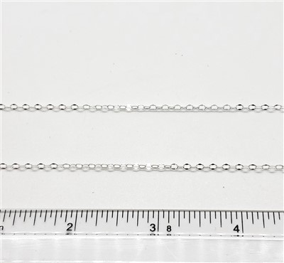 Sterling Silver Chain -  Dapped Cable