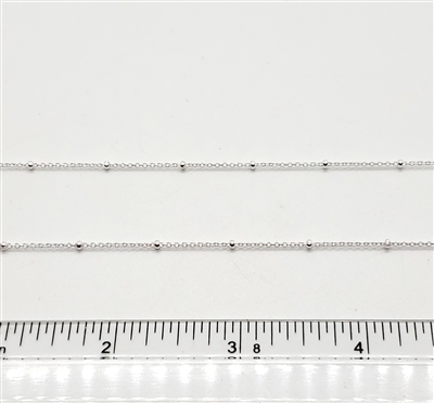 Sterling Silver Chain -  Satellite Cable Chain 1.9mm beads.