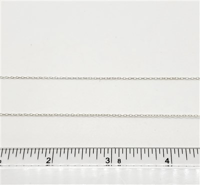 Sterling Silver Chain -  Cable Chain 1.1mm Round