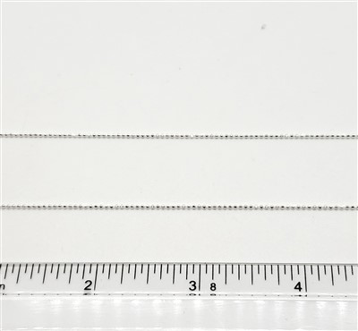 Sterling Silver Chain -  Ball Chain 1.0mm diamond cut balls.