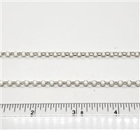 Sterling Silver Chain -  Rolo Chain 4mm