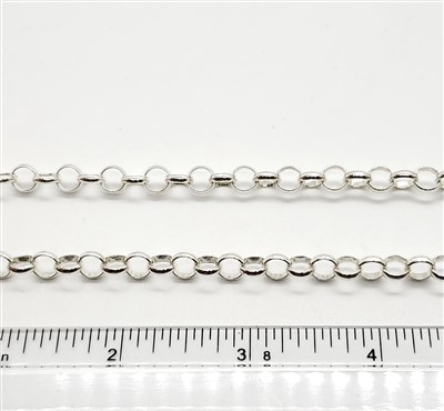 Sterling Silver Chain -  Rolo Chain 6mm