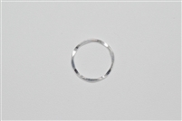 Sterling Silver Links - Hammered Ring 15mm