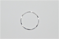 Sterling Silver Links - Hammered Ring 20mm