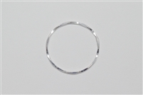 Sterling Silver Links - Hammered Ring 25mm
