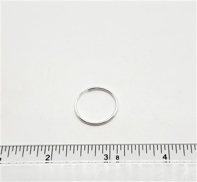 Sterling Silver Hoop - Endless 1.2mm x 20mm